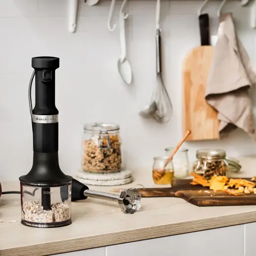 Kitchenaid 5KHBV83EBM Aksesuarlı El Blenderı Black Matte