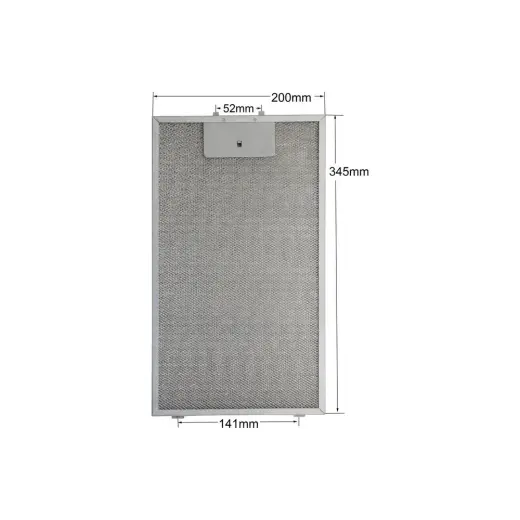 Populer Silverline 3420 Classy Davlumbaz Tel Filtresi 20X34,5CM Uyumlu
