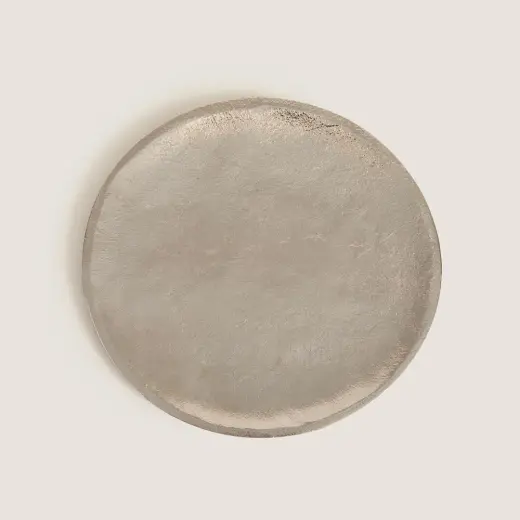 Pearl Dekoratif Tabak 30 Cm Gümüş