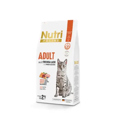Nutri Feline Glutensiz Somonlu Düşük Tahıllı Yetişkin Kedi Maması 2kg
