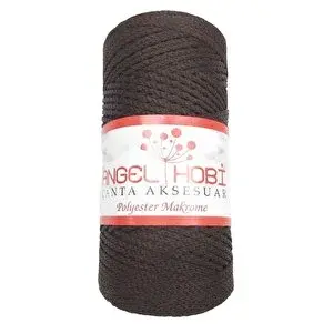 Nusrat Bilişim Çanta Aksesuar Angel Koyu Kahve Renk Polyester Makrome No:23