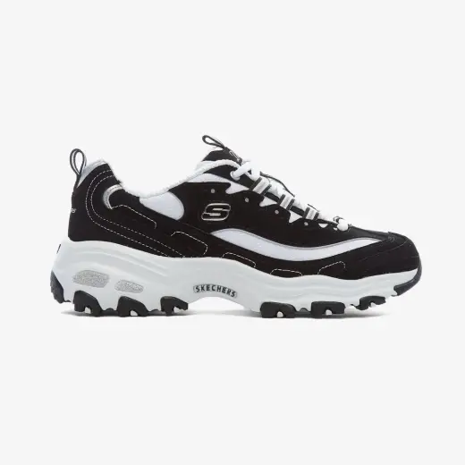 Skechers D'Lites-Biggest Fan Kadın Siyah-Beyaz Spor Ayakkabı
