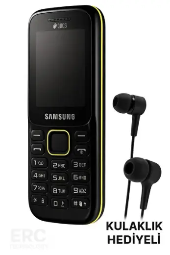 Samsung B310 Kamerasız Çift Sim Tuşlu Telefon – Dayanıklı – Kolay Kullanım SİYAH