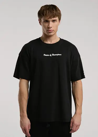Champions Collection Siyah Kısa Kollu Erkek T-Shirt