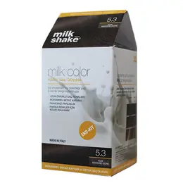 milk_shake Milk Color Eko Kalıcı Saç Boyası Seti 5.3 Açık Kestane Dore 2