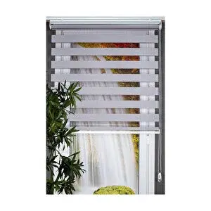 Koçtaş Basic Zebra Stor Perde Gri 120x200 cm