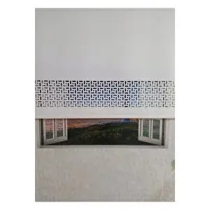 Setekshome Ekru Lazer Kesim Modern Stor Güneşlik Perde 140x200 cm