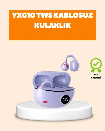 YXG10 Klipsli Açık Kulaklık – Spor İçin Uygun, APTX Ses, Ergonomik Yapı