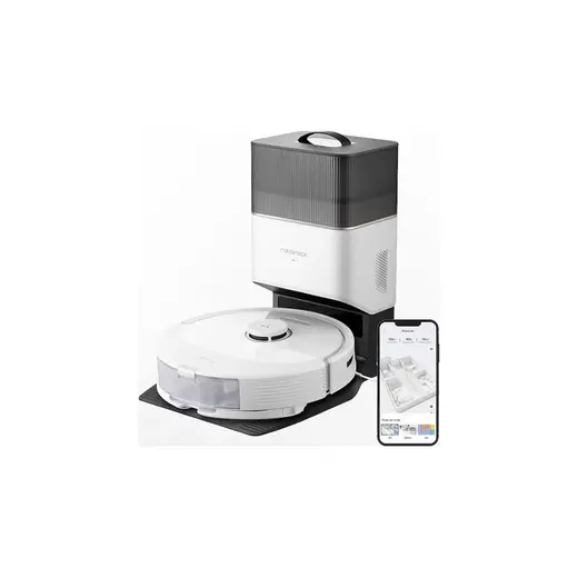 Roborock Q8 Max Plus Çöp Istasyonlu 5500PA Emiş Güçü Akıllı Robot Süpürge - Beyaz