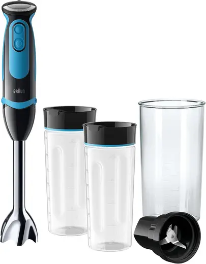 Braun MultiQuick 5 El Blenderi MQ5252BK STGO2, Siyah/Mavi