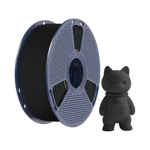 Sunlu 1 kg Siyah PLA Mat Filament 1.75 mm Yüksek Baskı Kalitesi ve Düşük Büzülme Oranı