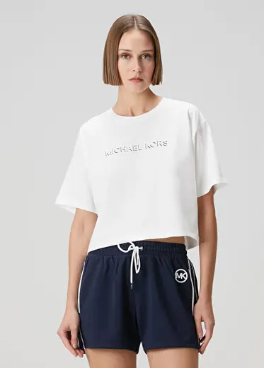 Beyaz Logolu T-shirt