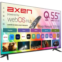 Axen AX55QUPRL-W02M 55" 139 Ekran Uydu Alıcılı 4K Ultra HD QLED webOS Smart TV 3