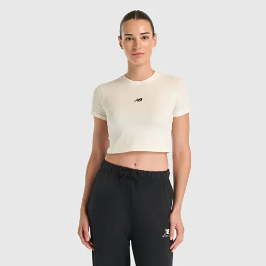 New Balance WNT3527 Bej Kadın Tişört