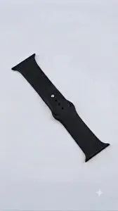 Preo Watch Band 38-40-41mm Uyumlu Silikon Akıılı Saat Kayışı Siyah