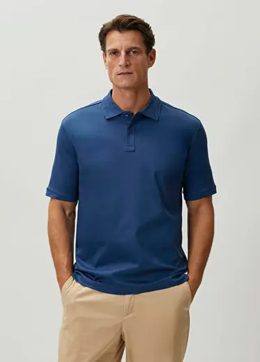 Mavi Polo Yaka T-shirt