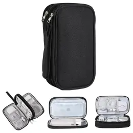 Microcase Taşınabilir Su Geçirmez Çift Katman Ve Fermuarlı 8 Bölmeli Hdd Harddisk Çantası Al4210 2