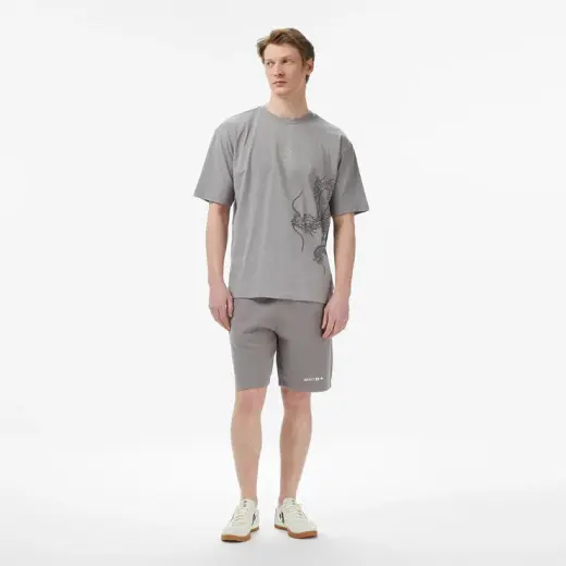 UNITED4 Regular Fit Erkek Gri Şort