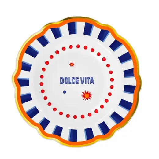 Baci Milano Dolce Vita 6'lı Çukur Tabak 23 cm Porselen