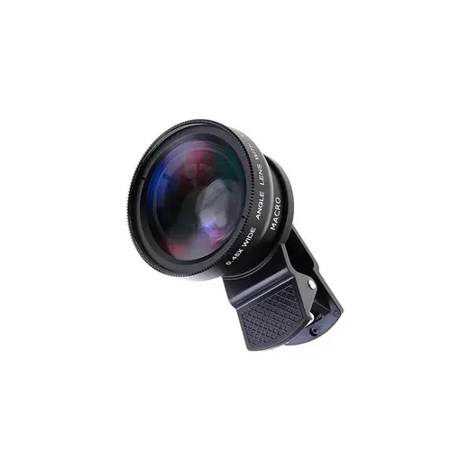 Maetheus 2’si 1 Arada Klipsli Telefon Kamera Lensi 0.45X Ultra Geniş Açı 10X Makro 37 MM Evrensel 49 MM Uv Port