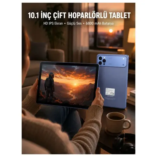 Çetiner Group® Android Işletim Sistemli 10.1 Inç Tablet Gps Destekli Yeni Nesil