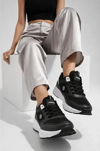 Kadın Günlük Spor Sneaker Ayakkabı Kalın Taban Hafif Rahat Modern Şık Tasarım