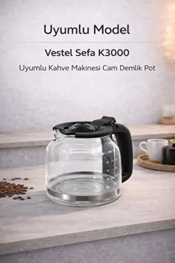 Sefa K3000 Filtre Kahve Makinesi Cam Demlik Haznesi