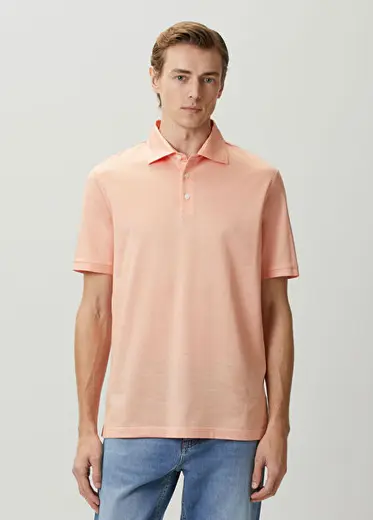 Turuncu Polo Yaka T-shirt