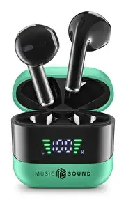 Cellularline Music Sound Spark Led Ekranlı TWS Yeşil Kulaklık