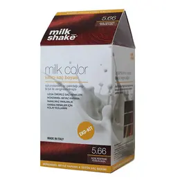 milk_shake Milk Color Eko Kalıcı Saç Boyası Seti 5.66 Açık Kestane Yoğun Kızıl 2