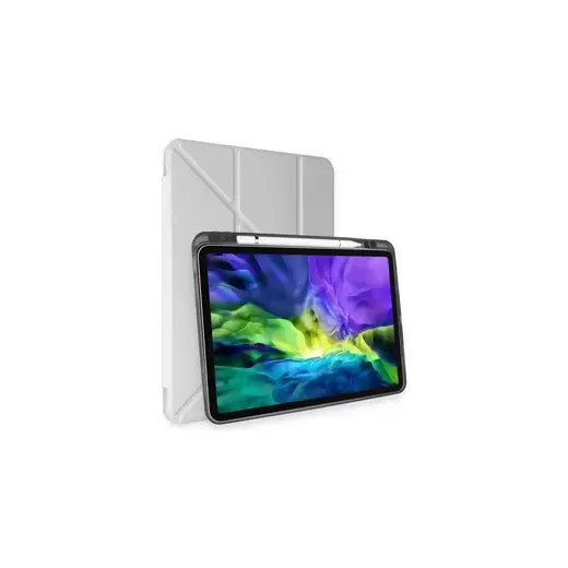 Newface Apple Ipad Pro 11 (2024) Kılıf Kalemlikli Mars Tablet Kılıfı - Gri