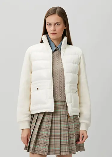Nude Puffer Ceket