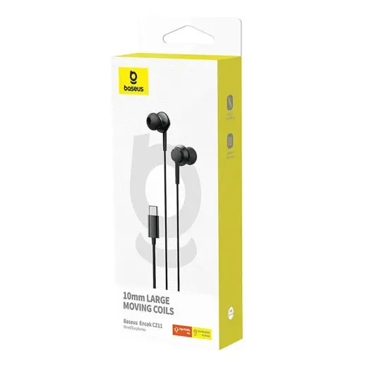 Baseus Encok CZ11 Type-C Mikrofonlu Kulaklık-Siyah