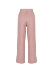 Lucien Açık Pembe Palazzo Kadın Pantolon 3