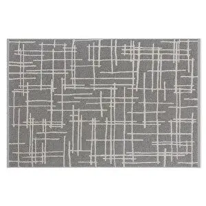 Vivense Kanyon Bukleli̇ Maki̇ne Halisi, Beyaz Gri̇, 100x200, 4904l