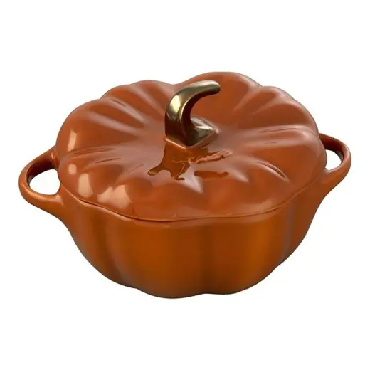 Staub Seramik Balkabağı Mini Tencere Tarçın 15 Cm 700 Ml