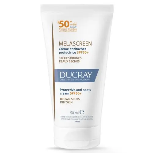 Ducray Melascreen UV Cream SPF 50+ Kuru Ciltler için Leke Karşıtı Güneş Kremi 50 ml