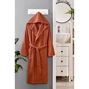 Mira Home Kapüşonlu Unisex Banyo Bornozu %100 Soft Pamuklu L/XL
