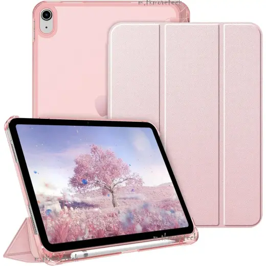 M.tk moveteck Apple İpad 11.nesil A16 2025/10. Nesil Kılıf Flip Cover Kalem Bölmeli Akıllı Uyku Modlu Standlı Kapaklı Arkası Renkli Pc Case