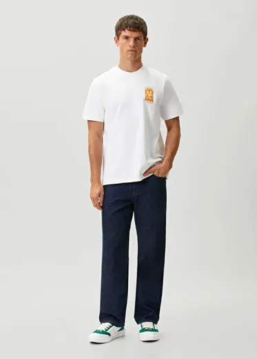 Hermons Mirage Beyaz Logo Baskılı T-shirt
