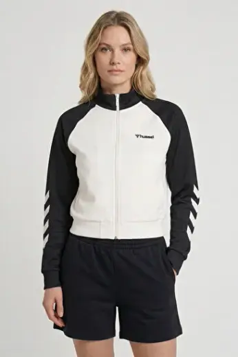 GENES FERMUARLI SWEATSHIRT Beyaz Kadın Fermuarlı Sweatshirt