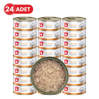Petlebi Sos İçinde Tiftiklenmiş Taze Tavuk Etli Kedi Konservesi 70gr (24 Adet)