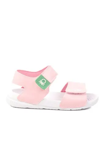 Pembe Cırtlı Kız Bebek Sandalet BN-1252 B