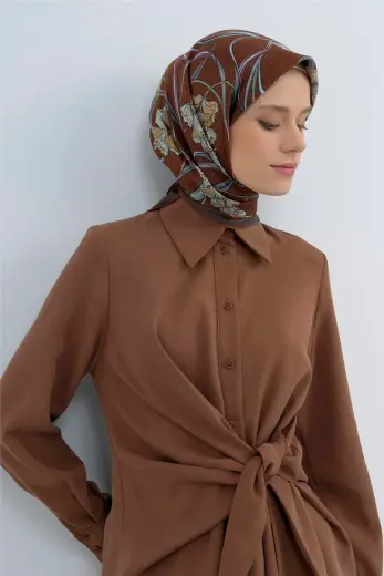 Armine Saf İpek Twill Eşarp 9512D 54