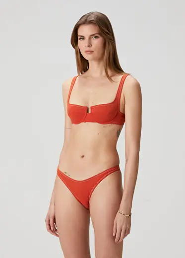Brigitte Kırmızı Bikini Üstü