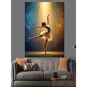 Tablomega Işık Altında Dansçı Balerin Dekoratif Kanvas - Mdf Ahşap Tablo 70x100 cm