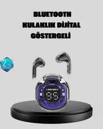 ENC Mikrofonlu Kablosuz Kulaklık Dokunmatik Kontrol ve LED Ekran Şarj Kutulu 1