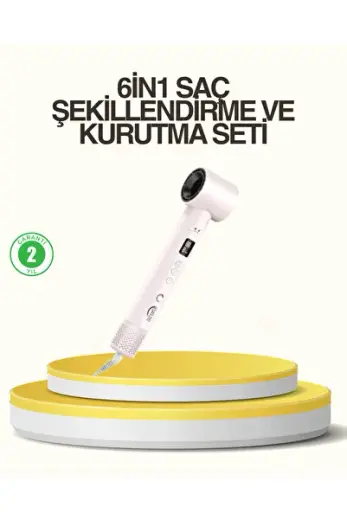 Çok Fonksiyonlu LCD Ekranlı Saç Şekillendirme Seti, Pratik ve Şık Tasarım