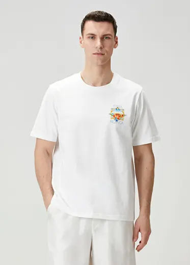 Tennis Landscape Beyaz T-shirt