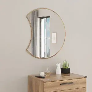 Adore Mobilya Sephia Yemek Odası Aynası Hilal - Oslo Ceviz 67x2x72 Cm